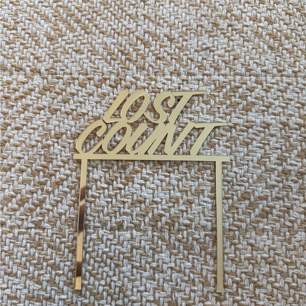 LOST COUNT birthday decor